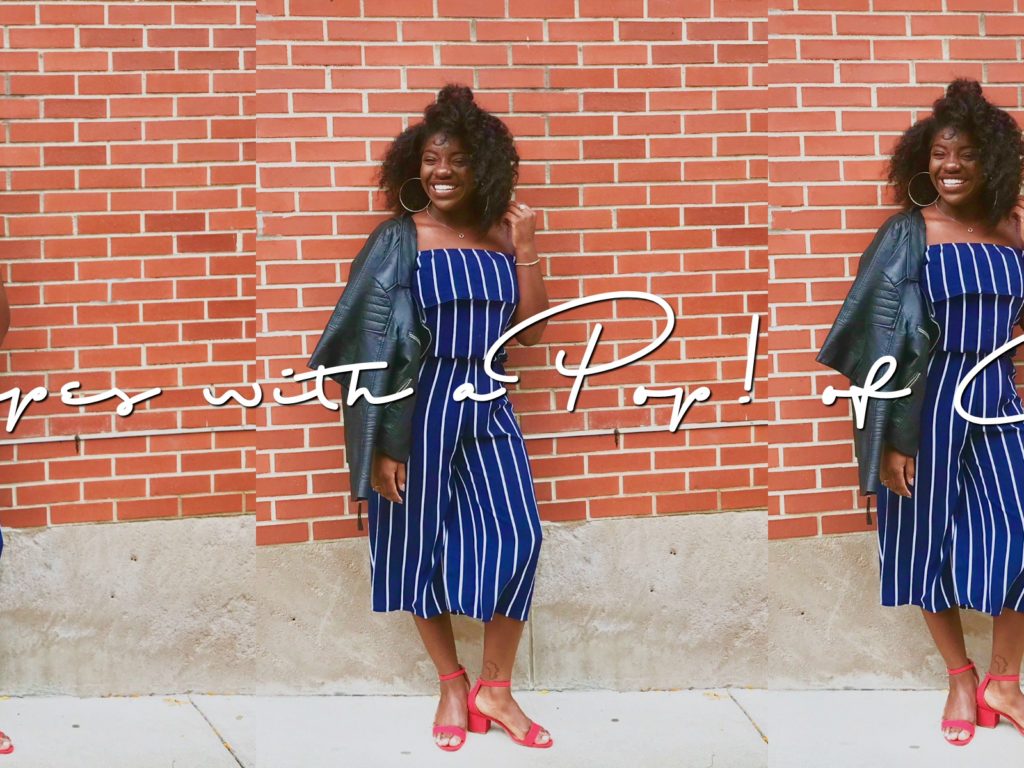 STRIPES with a POP of COLOR